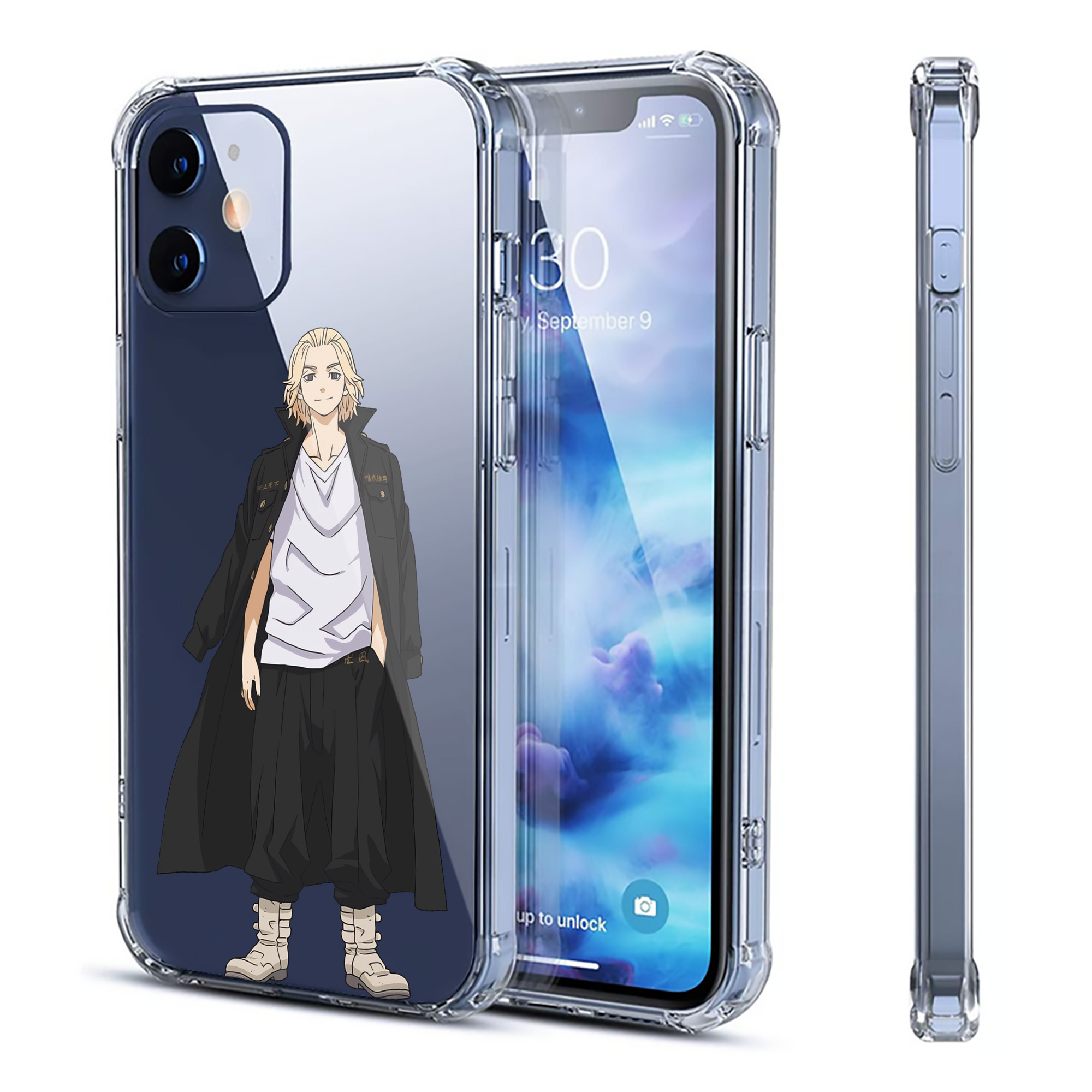 （画像用） 東京リベンジャーズ Tokyo Revengers 【iPhone 12シリーズ対応】透明スマホケース（クリアソフトケース）